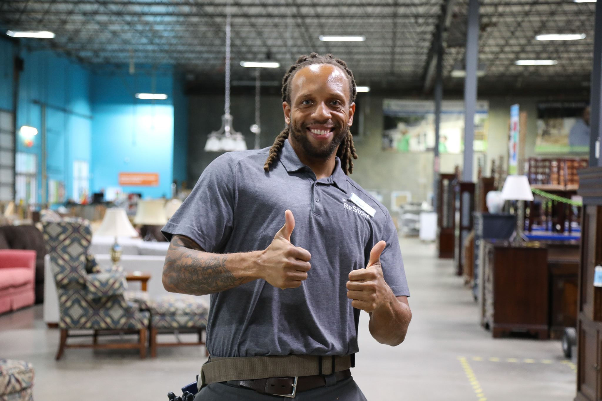 Raleigh ReStore Assistant Manager, Shaaf McGlown